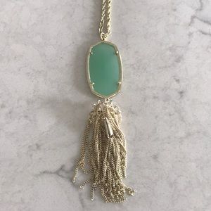Kendra Scott Rayne Necklace Calcedony/Gold
